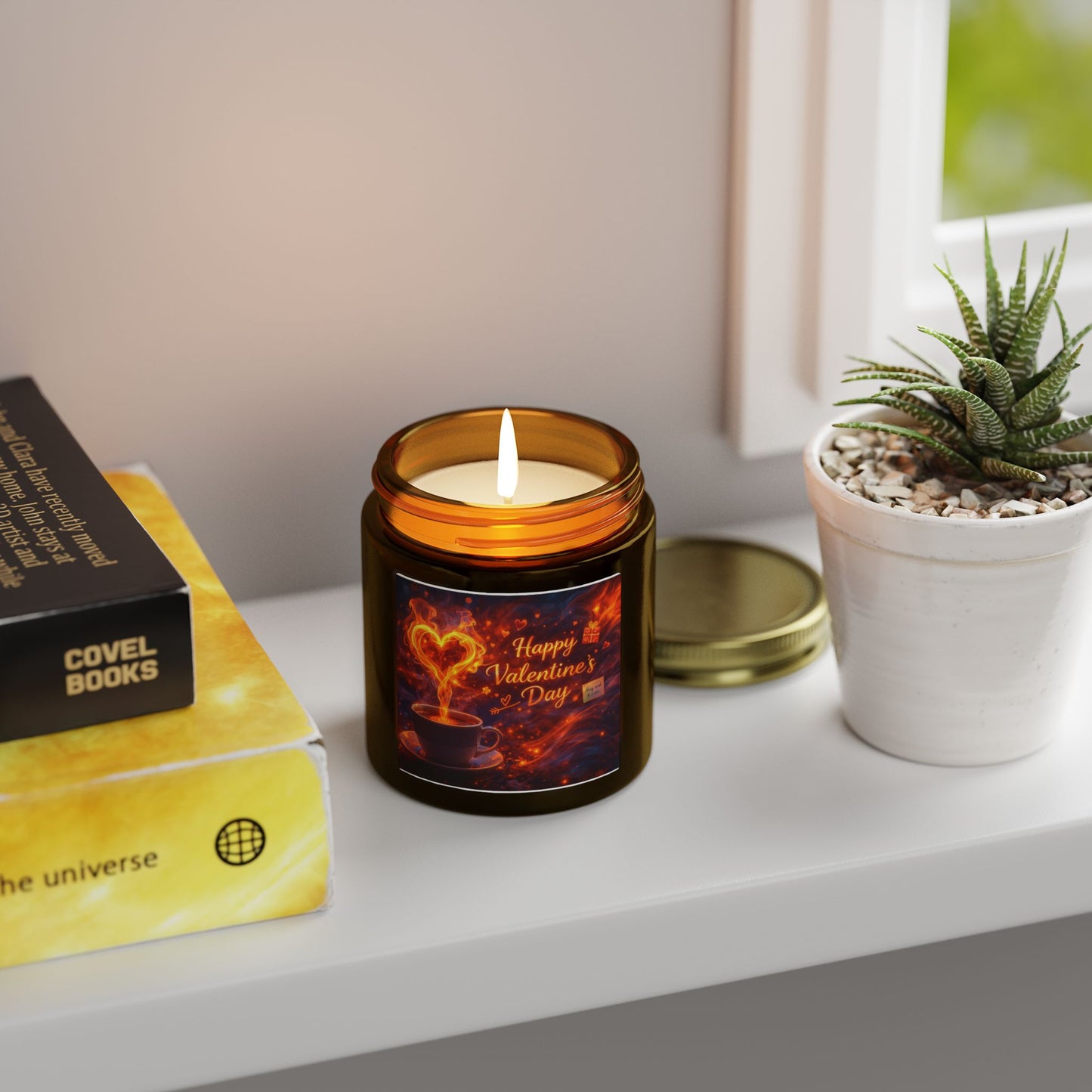 Valentine’s Day Coconut Apricot Scented Candle (4oz/9oz)