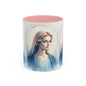 Serene Virgin Mary Accent Coffee Mug