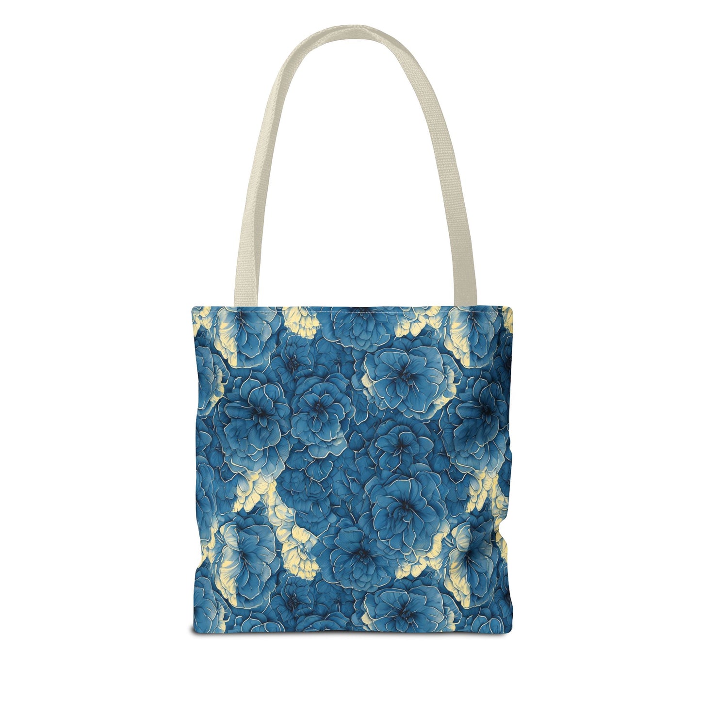 Floral Blue Peony Tote