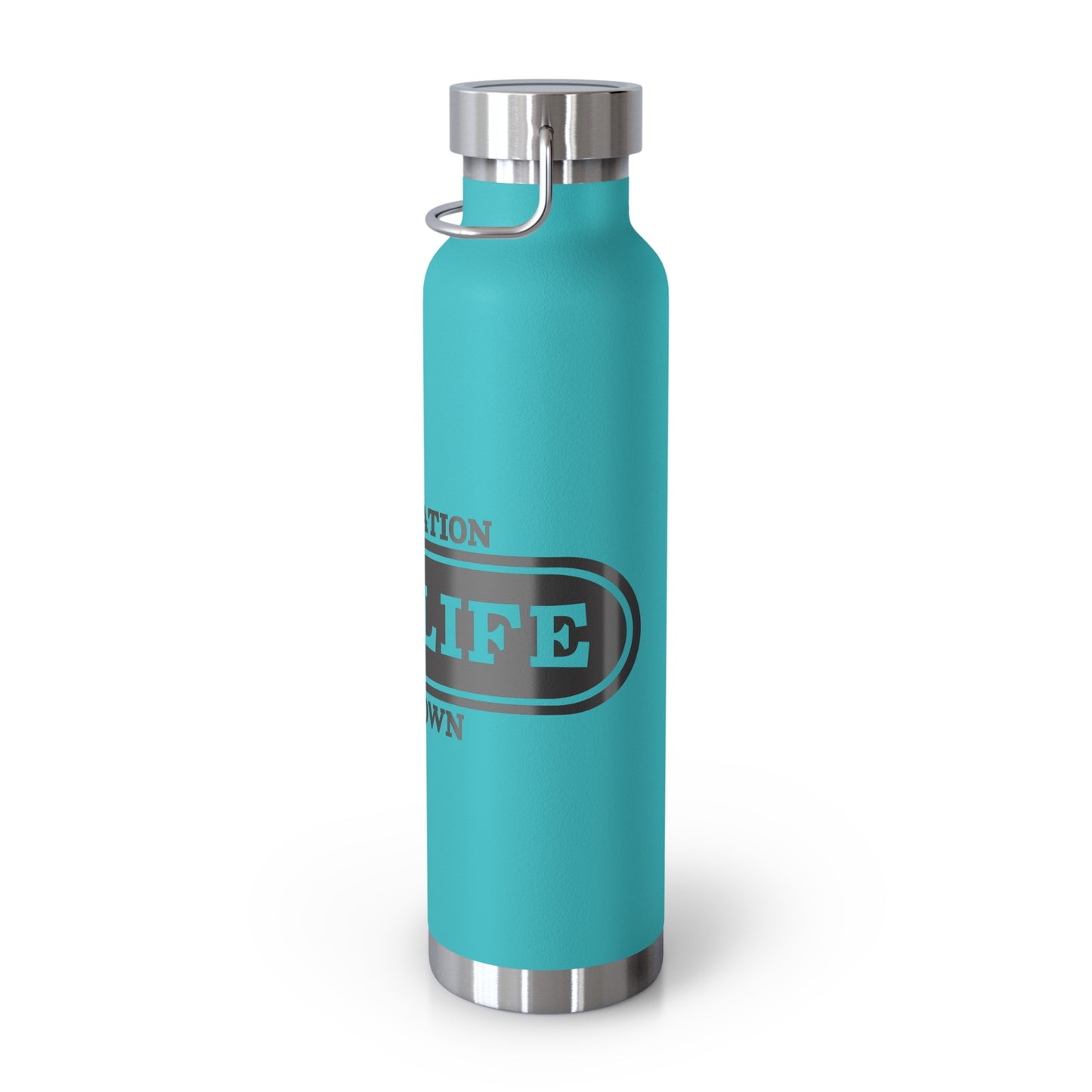 Travel-Inspired Copper Vacuum Insulated Bottle, Adventure, Outdoors, Hydration, Gift, Eco-Friendly