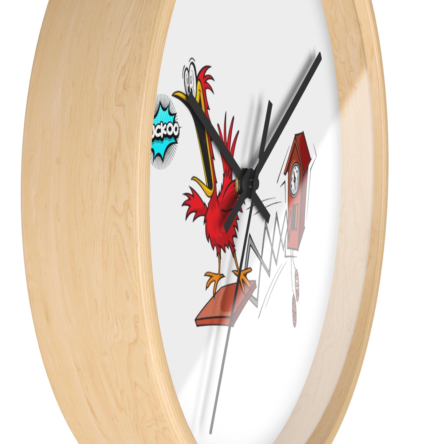 Quirky Rooster Cuckoo Wall Clock, Fun Home Decor