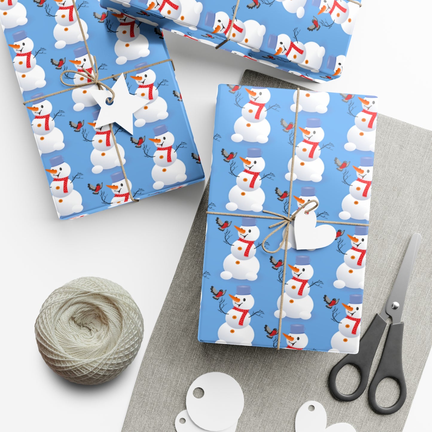 Snowman Gift Wrap Papers for Holiday Cheer, Christmas, Winter Parties, Eco-Friendly Wrapping, Festive Gifts, Seasonal Celebrations