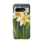 Floral Phone Case - Yellow Daffodil Design, Tough Phone Cover, Spring Decor, Floral Gift, Nature-Inspired Accessories