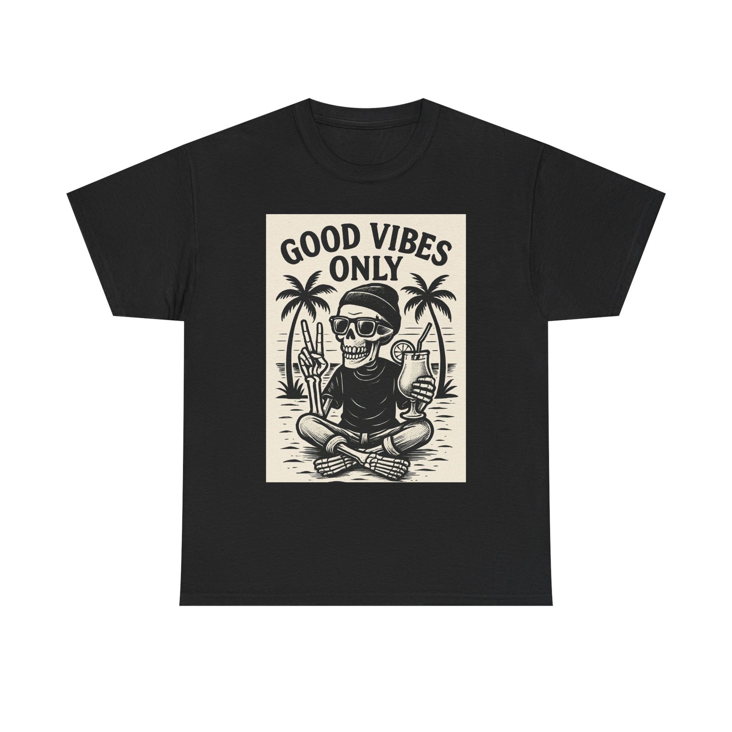 Good Vibes Unisex Tee - Positive Energy Shirt, Relaxed Fit T-Shirt, Casual Summer Wear, Gift for Friends, Everyday Wear