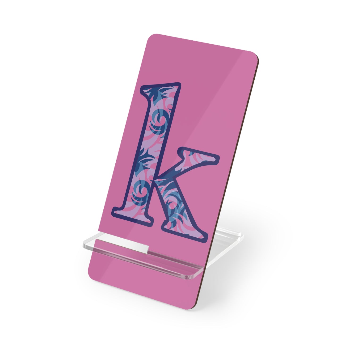 Personalized Floral Phone Stand, Desktop Holder, Custom Smartphone Display, Ideal Gift for Students, Home Office Decor