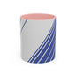 Elegant Stripe Accent Coffee Mug - Perfect for Gifts, Home Decor, Office, Birthdays, and Tea Lovers