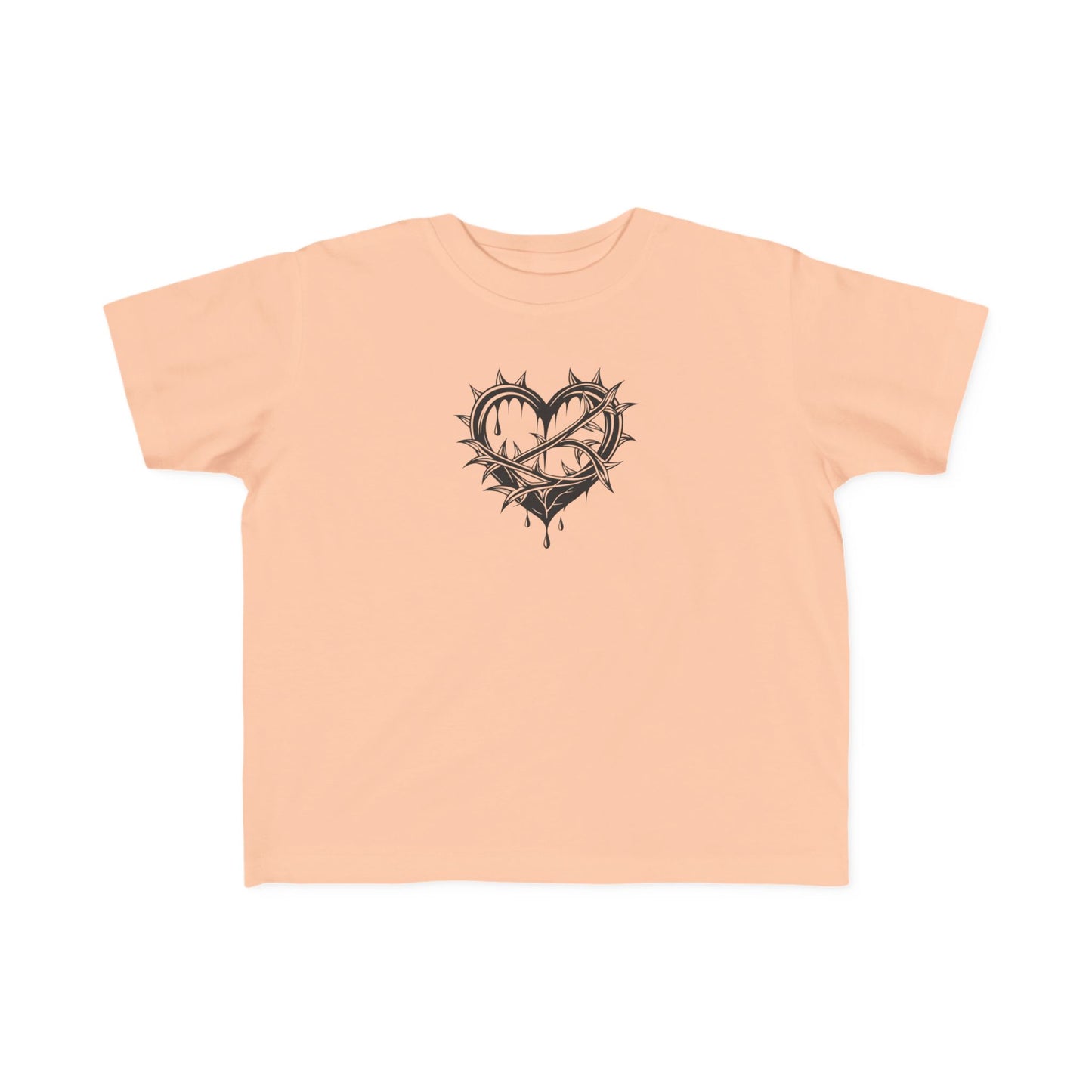 Toddler's Heart & Thorn Tee, Cute Kids T-Shirt, Children's Graphic Shirt, Gift for Toddlers, Cool Summer Outfit