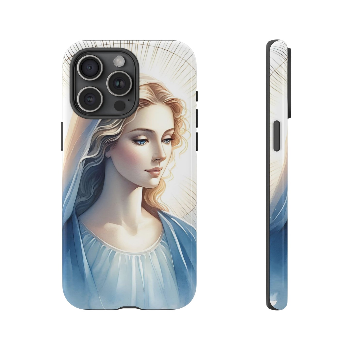 Beautiful Mary Phone Case, Tough Phone Case, Inspirational Tech Accessory, Gift for Her, Religious Phone Cover