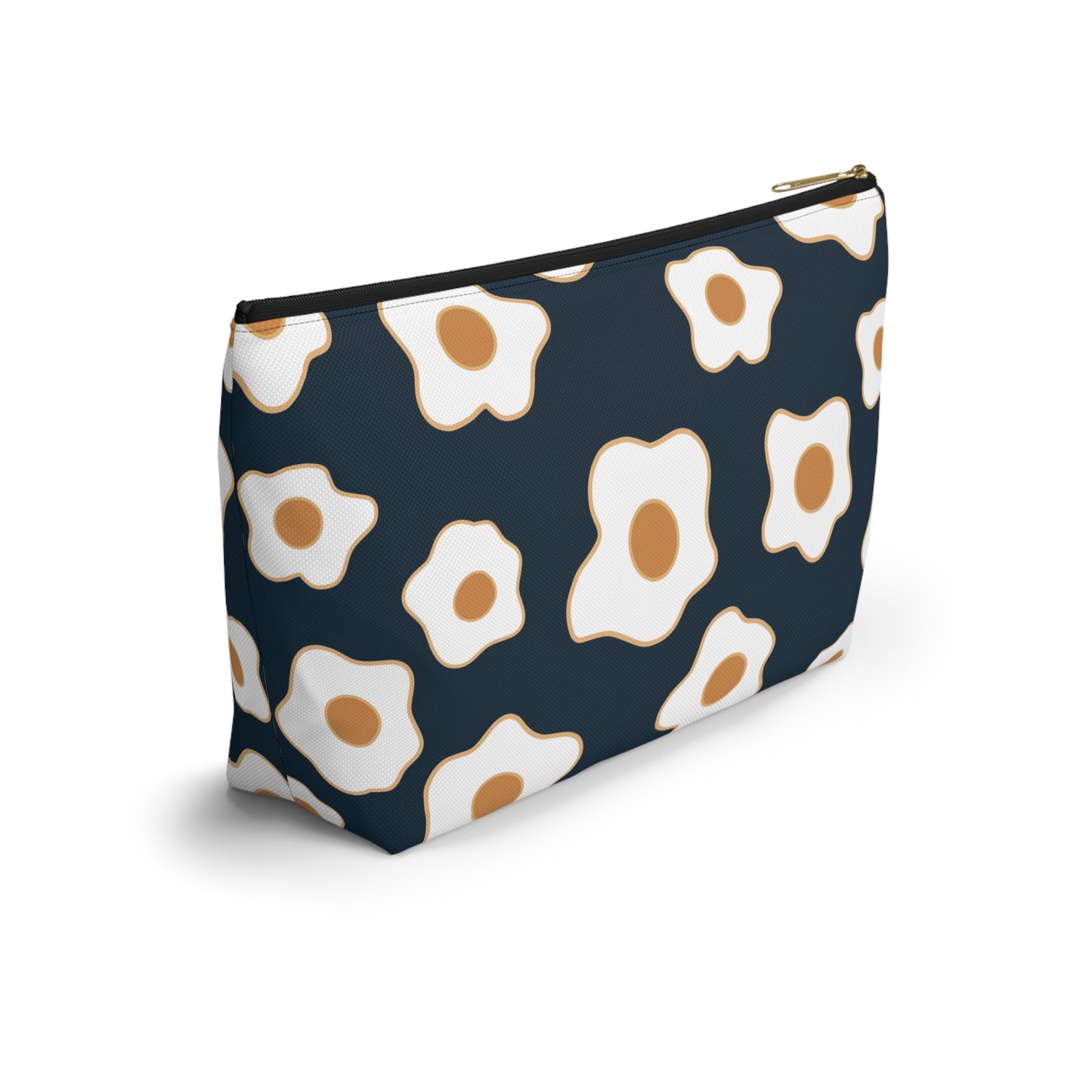 Egg Pattern Accessory Pouch | Cute Makeup Bag, Travel Organizer, Gift for Her, Egg Lover, Fun Pouch, Floral Cosmetic Bag