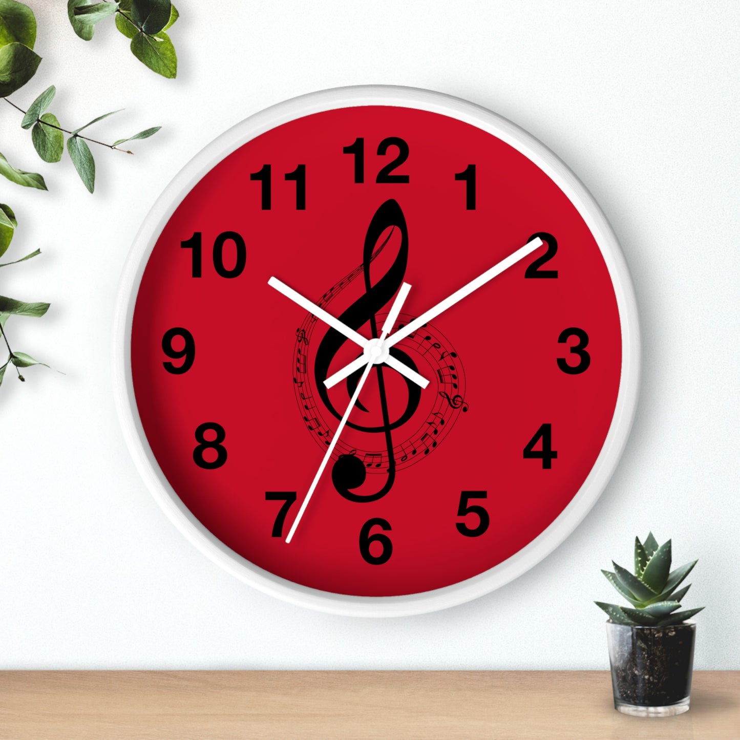 Musical Notes Wall Clock - Perfect for Music Lovers, Home Decor