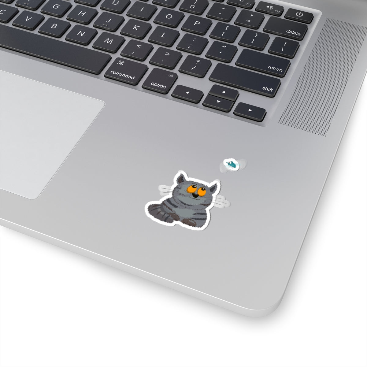 Cute Cat Kiss-Cut Stickers, Cat Lover Stickers, Laptop Decals, Gift for Animal Lovers, Cute Cat Art, Home Decor