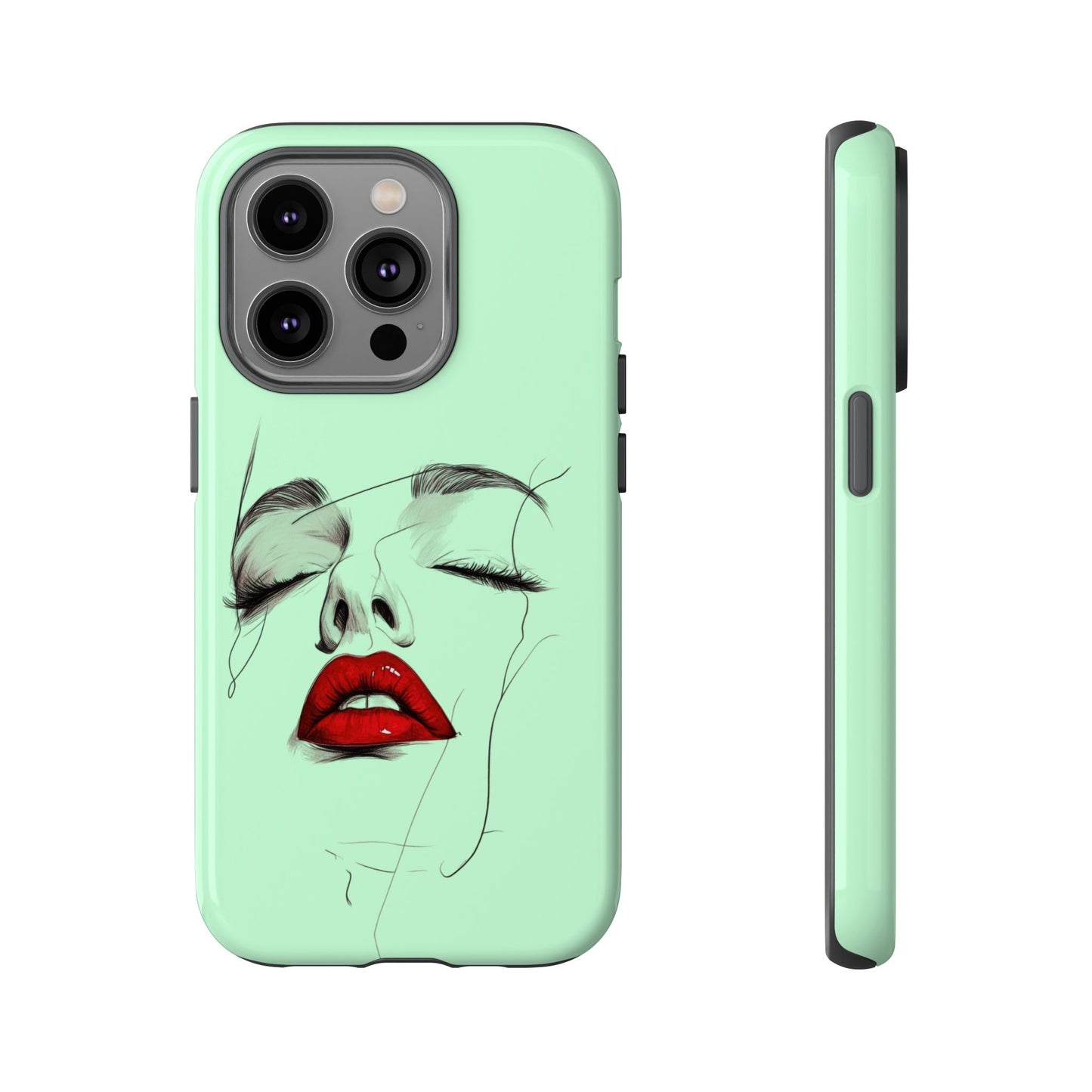 Stylish Phone Case, Artistic Phone Cover, Trendy Tech Accessory, Unique Cell Phone Protector, Gift for Her, Modern Aesthetic