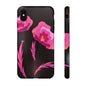 Floral iPhone Case | Tough Cases with Pink Poppy Design, Elegant Flower Phone Cover, Gift for Her, Spring Accessories, Chic Tech