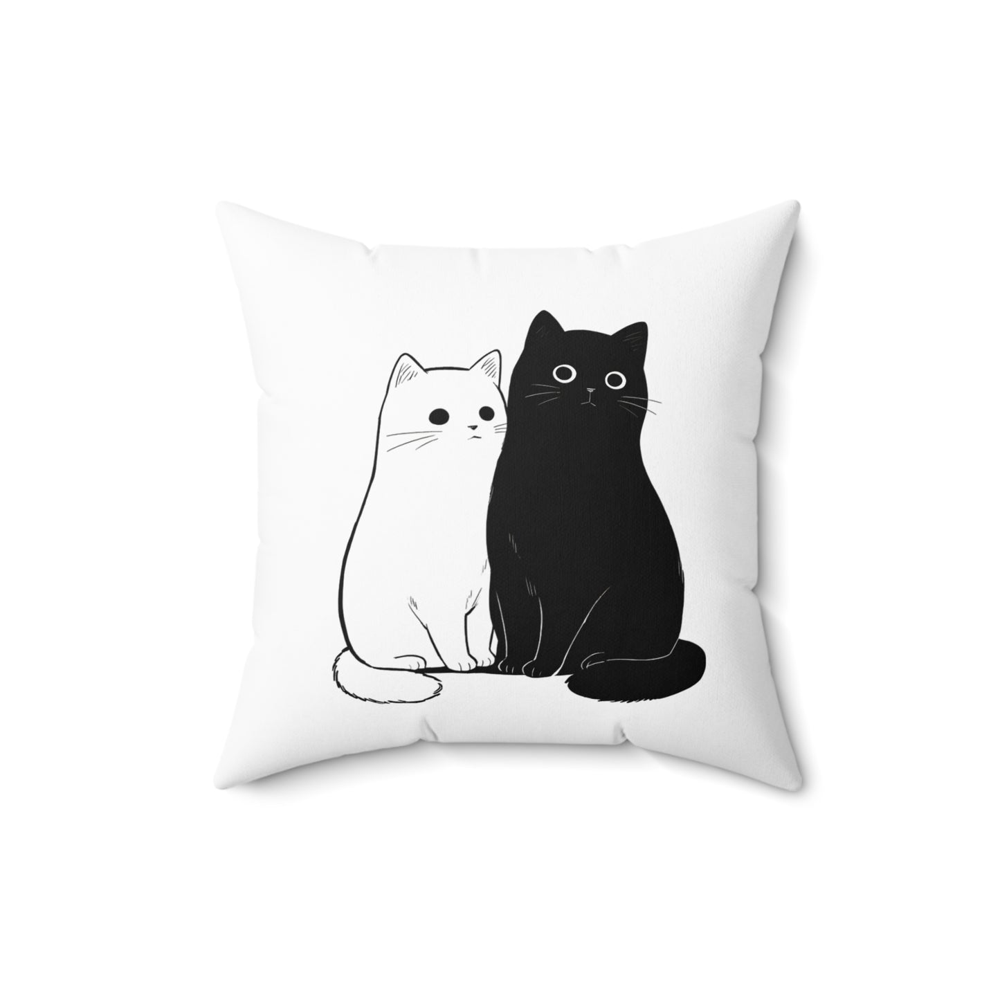 Cute Cat-Themed Decorative Pillow, Throw Pillow for Cat Lovers, Cozy Home Decor, Pet-Themed Gift, Cat Person Gift