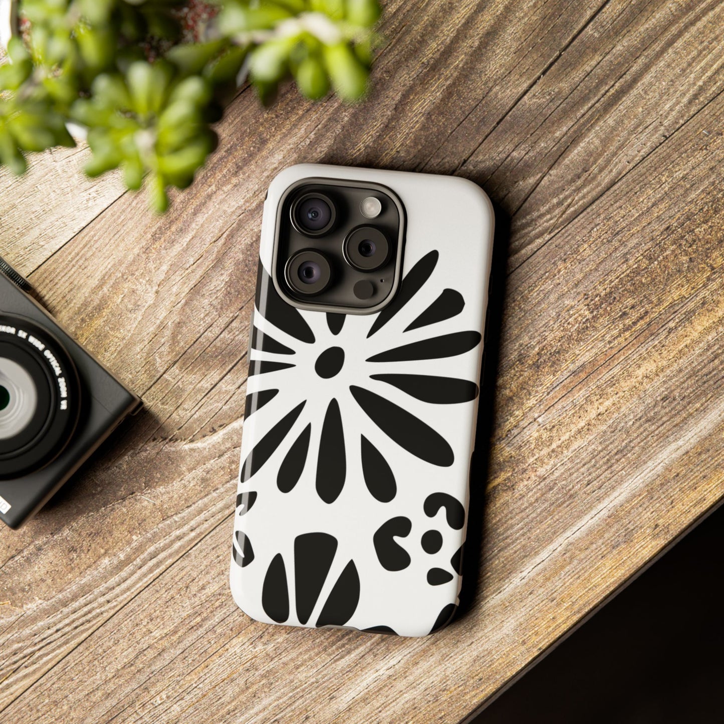 Stylish Phone Case with Floral Design, Tough Phone Cover for Her, Trendy Black and White Cell Phone Case, Unique Gift for Birthdays [...]
