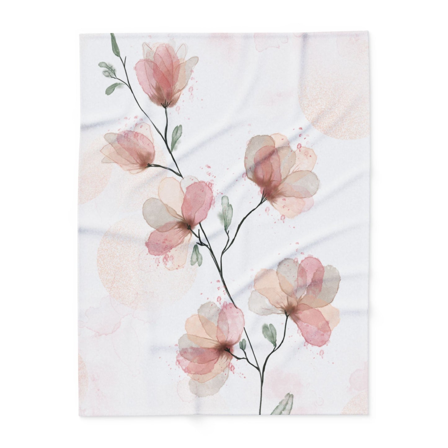 Floral Arctic Fleece Blanket - Cozy Comfort, Home Decor, Gift for Her, Wedding Decor, Blanket for Every Season