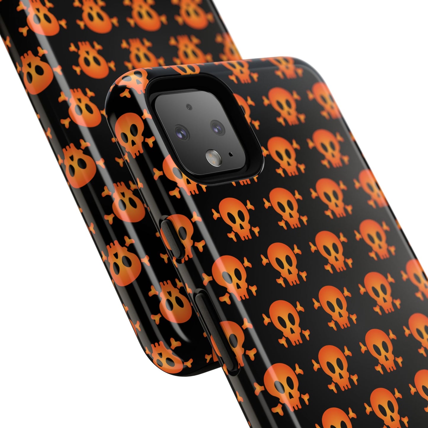 Halloween Skull Phone Case, Spooky Mobile Cover, Trick or Treat Accessory, Goth Gift, Skull Pattern Design
