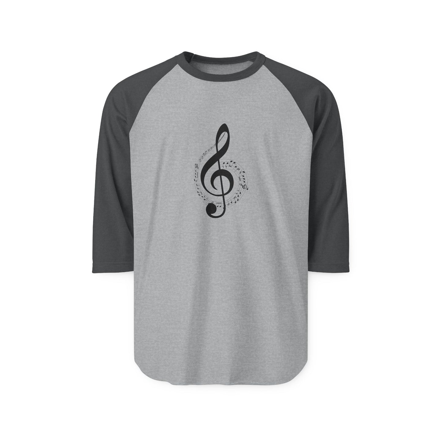 Music Lover's Unisex Three-Quarter Sleeve Raglan Shirt, Perfect for Concerts