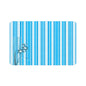 Blue Stripe Floral Pet Food Mat (12x18)