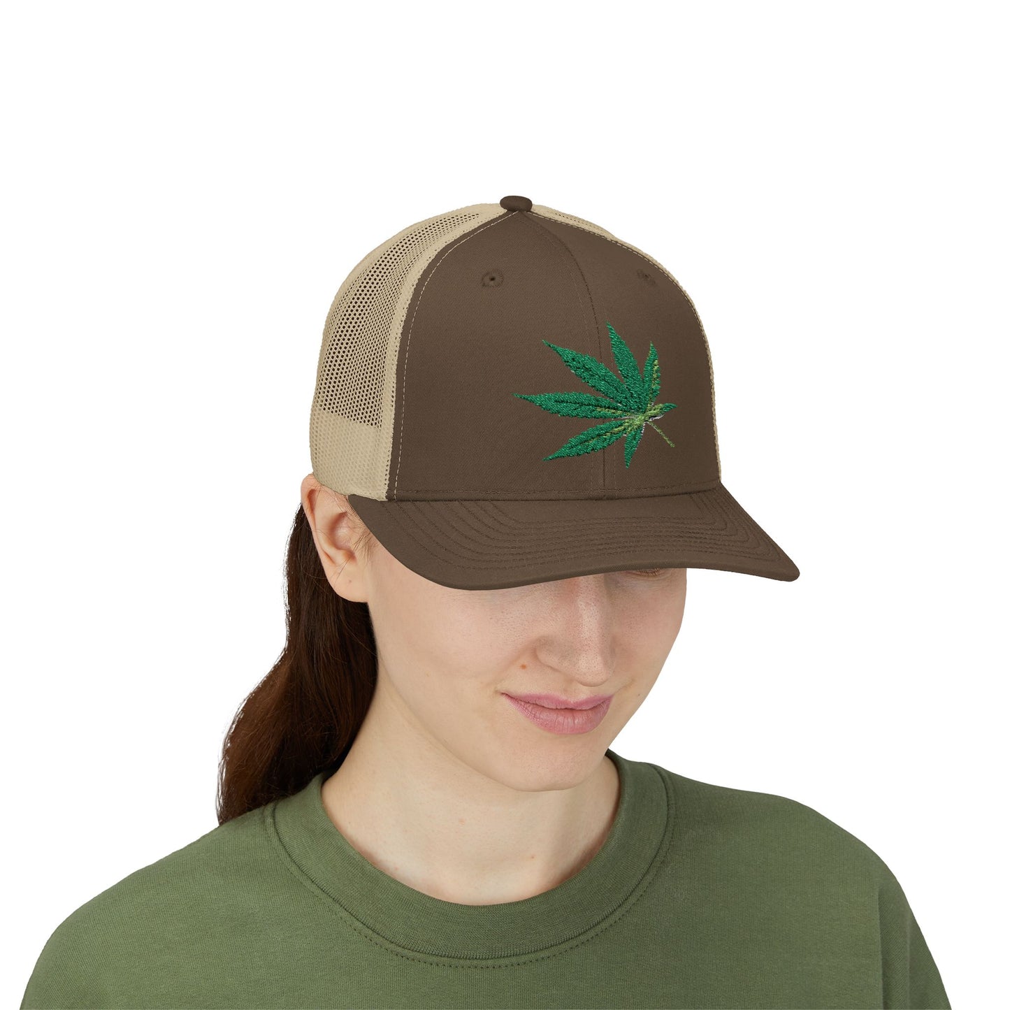 Cannabis Leaf Snapback Trucker Cap | Stylish Hat for Weed Enthusiasts | Perfect for Festivals, Parties, Gifts, and Outdoor Adventures