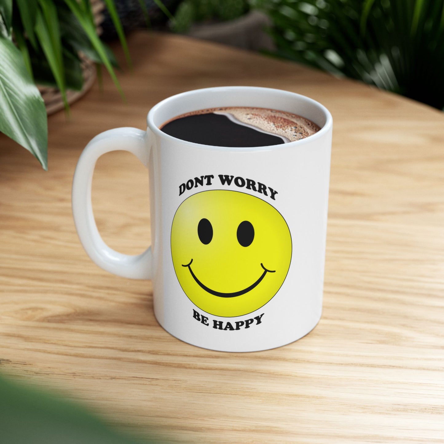 Cheerful Smile Ceramic Mug - Perfect Gift for Coffee Lovers, Birthday, Home Office, Friendship, Gift for Him or Her
