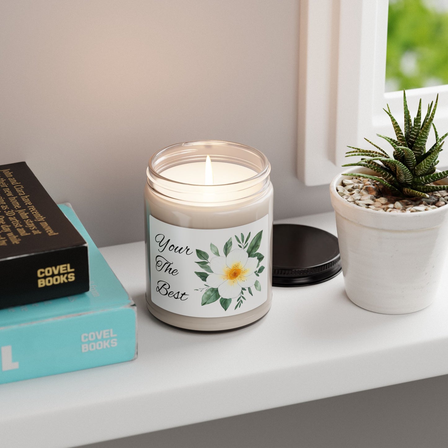 Soy Candle - "You're The Best" Floral Scented Candle (9oz)