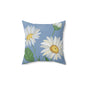 Daisy Floral Throw Pillow, Cozy Home Decor, Boho Chic Cushion,  Living Room Accent