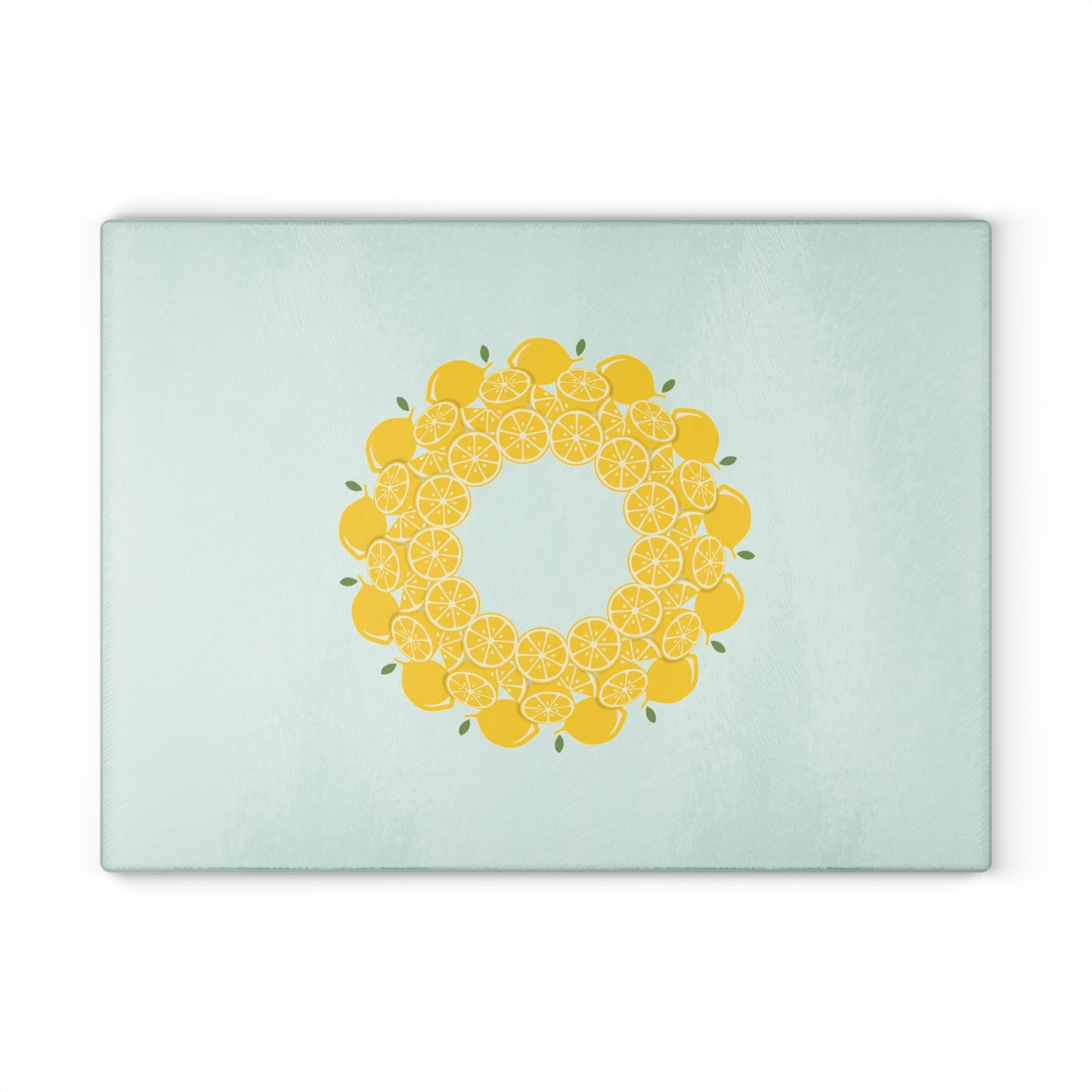 Lemon-Themed Glass Cutting Board | Kitchen Decor, Gift for Chefs, Foodie Present, Summer Cooking, Home & Garden