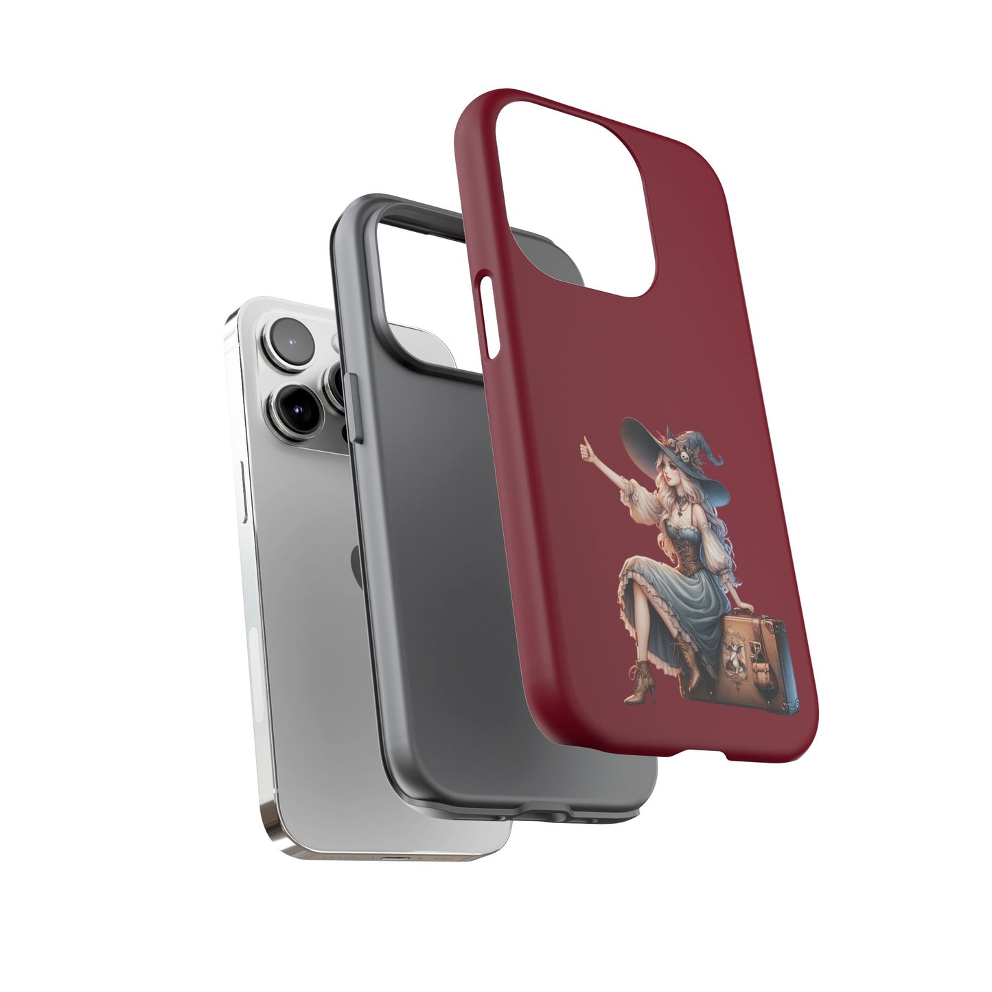 Witchy Phone Case - Magical, Durable - Halloween Gift, Cosplay Accessory, Cute Witch Design