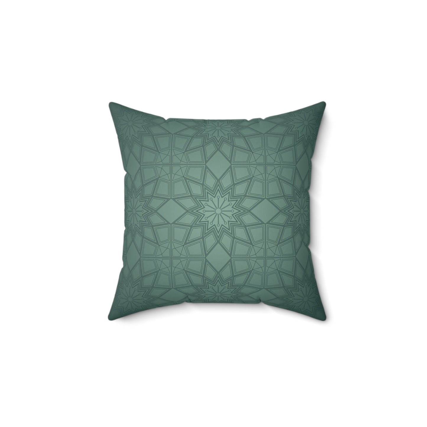 Boho Decorative Pillow | Cozy Home Accent, Gift for Her, Living Room Decor, Green Patterned Cushion, Stylish Throw Pillow