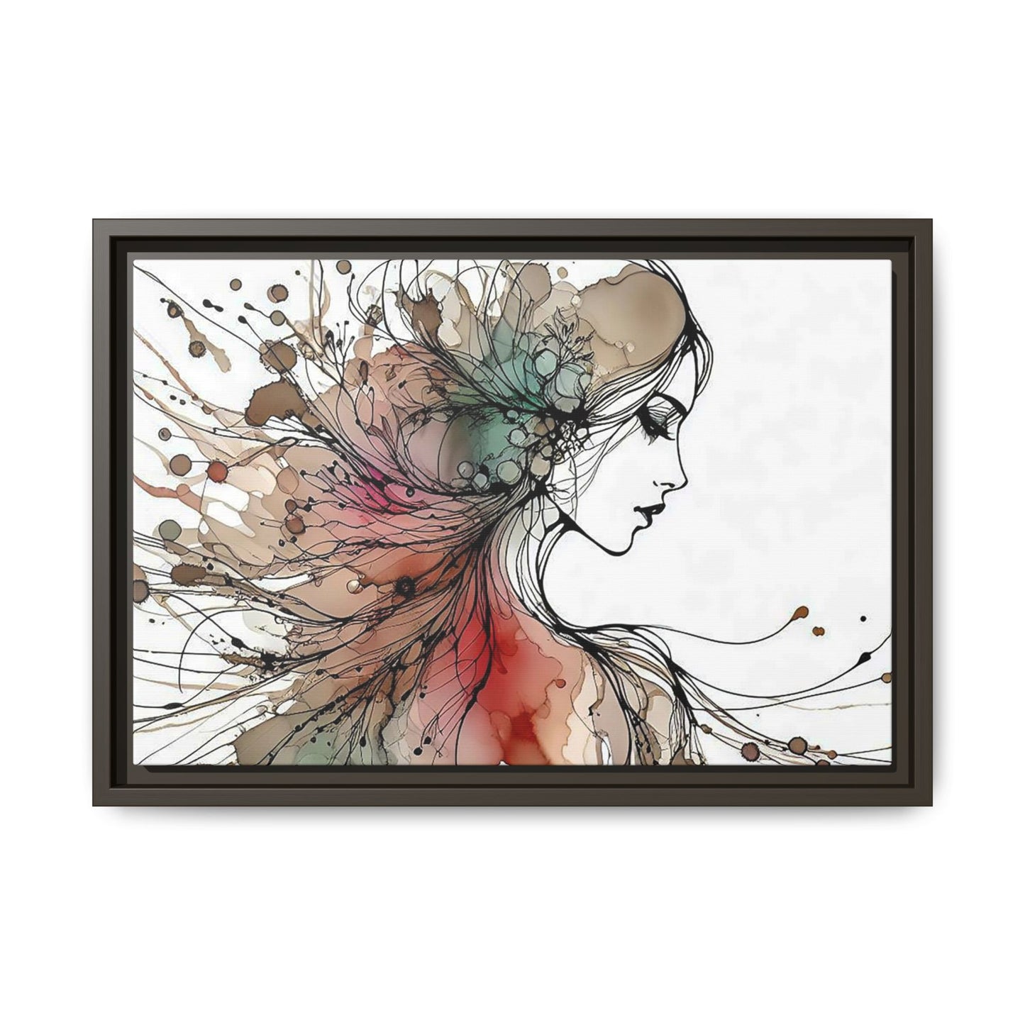 Matte Canvas, Framed (Multi-color) - Girl Whispers