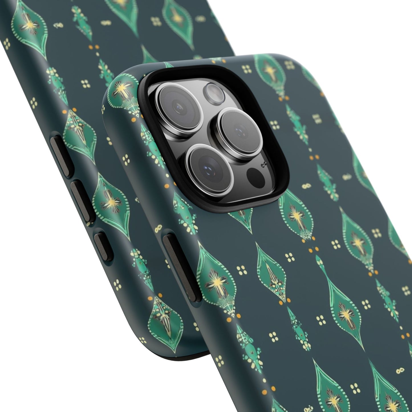Emerald Boho Teardrop Phone Case