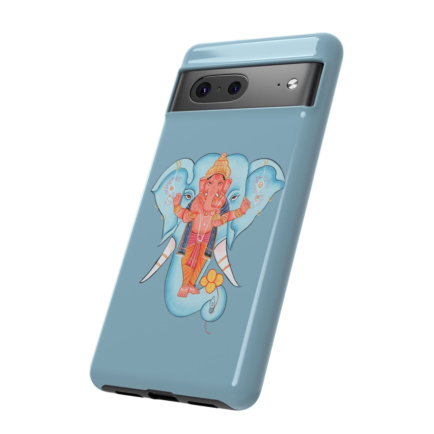 Tough Cases: Ganesh-Inspired Phone Case, Bohemian Phone Cover, Hindu Art Accessory, Festival Gift, Protective Phone Shell
