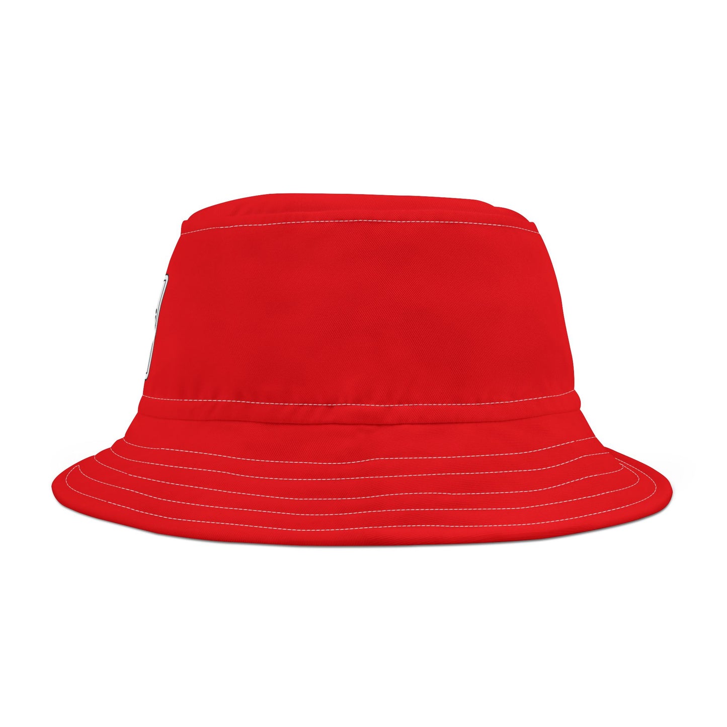 Bold Red Bucket Hat - 'No Trespassing' Design, Summer Accessory, Fun Gift for Outdoor Lovers, Trendy Streetwear, Vacation Must-Have
