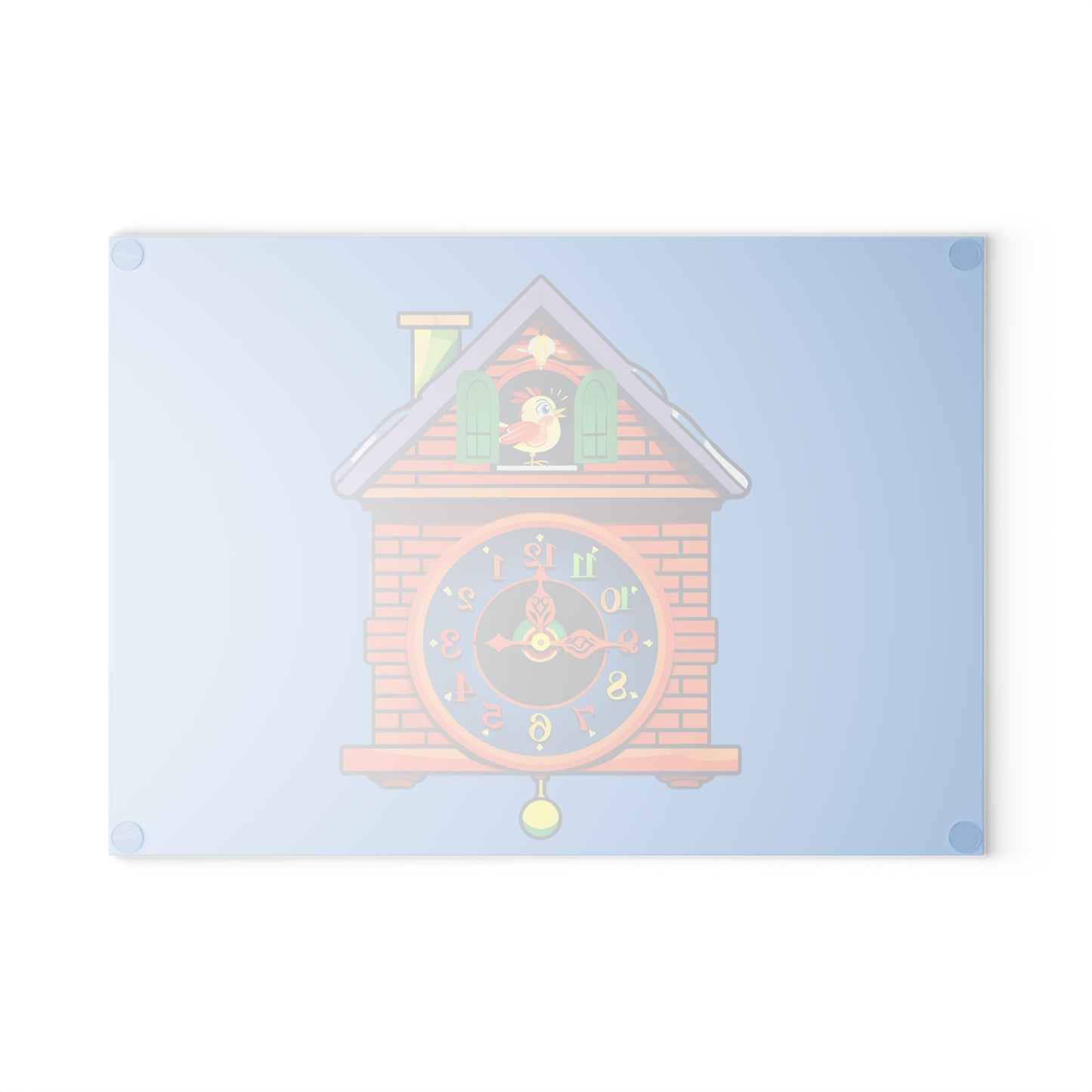 Cuckoo Clock Glass Cutting Board | Kitchen Decor, Housewarming Gift, Unique Cooking Accessory, Christmas Present, Fun Home Essential
