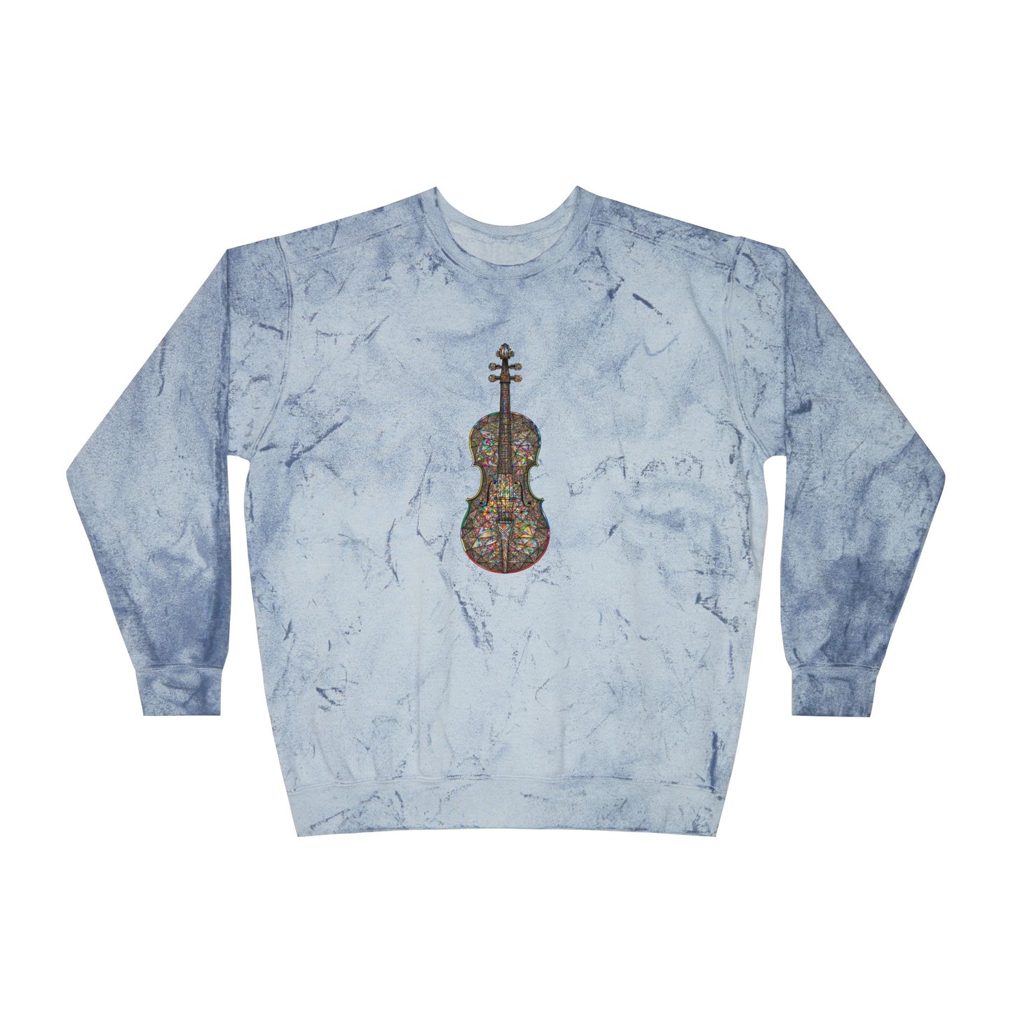 Colorful Violin Design Sweatshirt, Creative Gift for Musicians, Artistic Crewneck for Music Lovers, Unique Fashion for Concerts, Cozy [...]