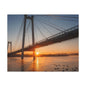 Sunrise Bridge Canvas Wall Art — Matte Stretched Canvas