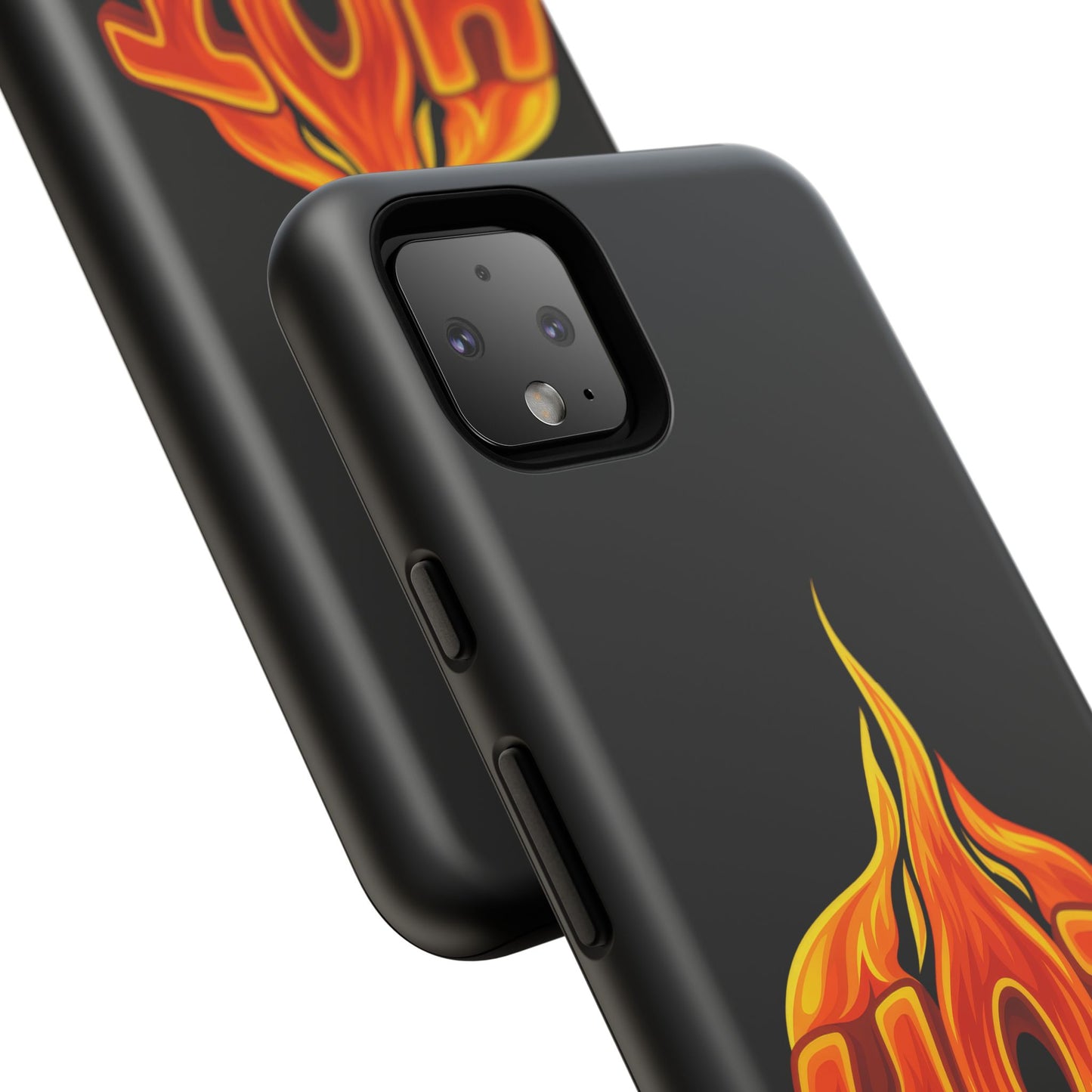 Stylish Phone Case, Hot Flames Design, Gift for Teens, Trendy Accessory, Protective Cover, Unique Phone Case