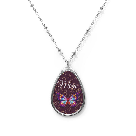 Elegant Butterfly Mom Necklace - Meaningful Jewelry Gift for Mother
