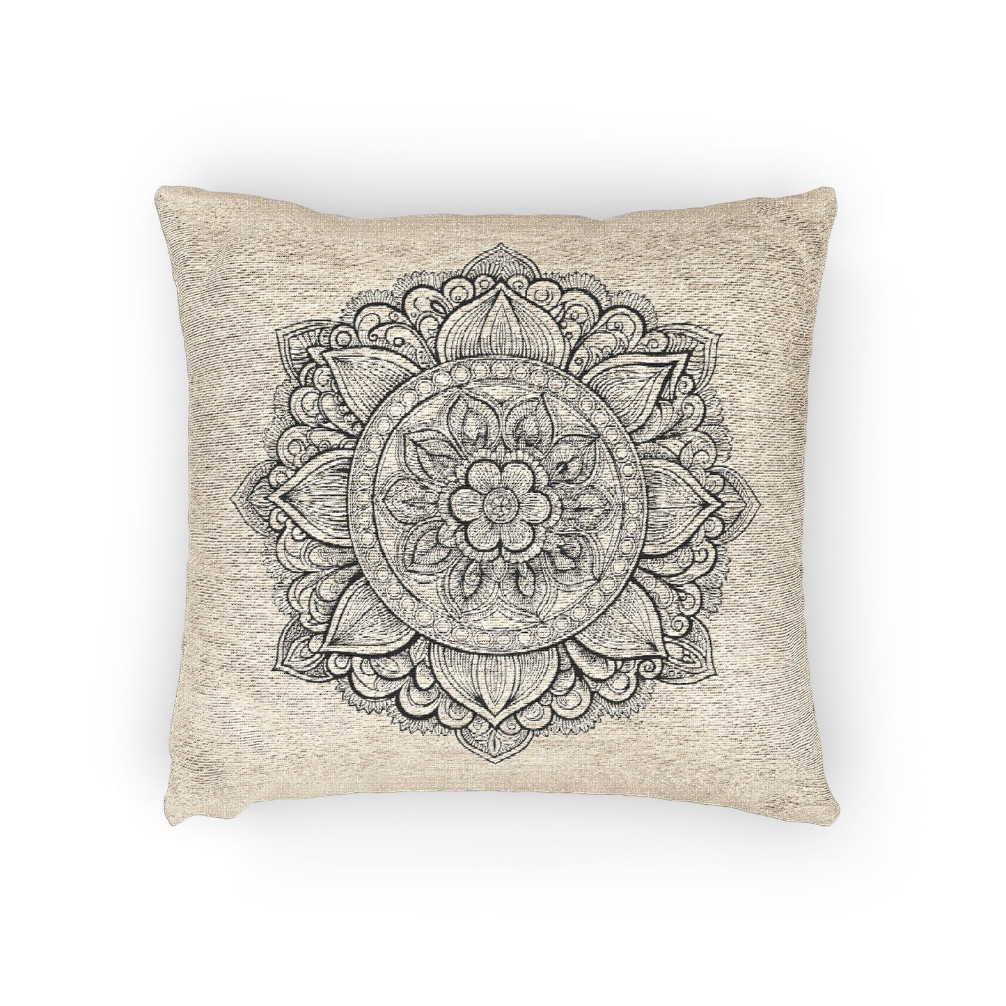 Mandala Woven Pillow - Cozy Home Decor, Bohemian Accent, Meditation Gift, Unique Living Room Cushion, Stylish Bedroom Accessory
