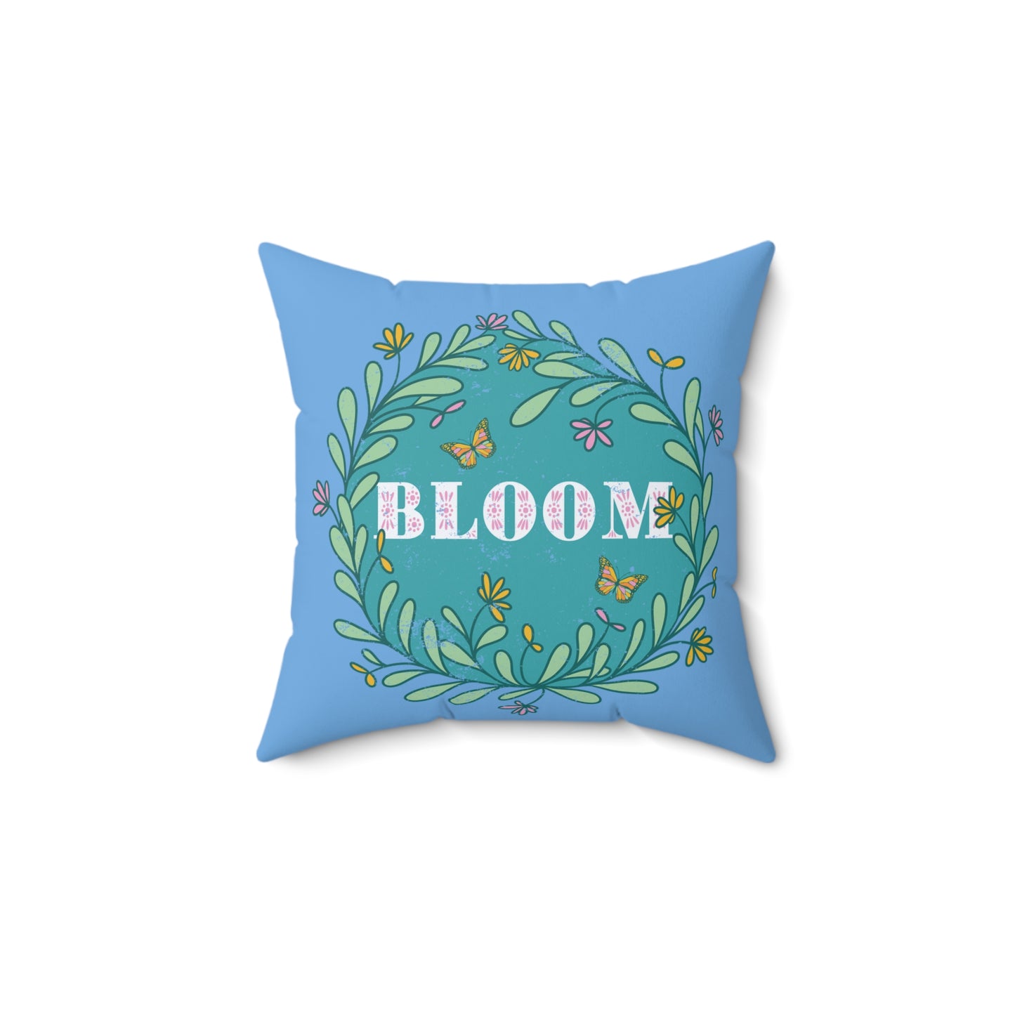 Blooming Floral Decorative Pillow, Spring Home Decor, Gift for Garden Lovers, Cozy Couch Accent, Bloom Art Pillow, Nature Inspired Cushion