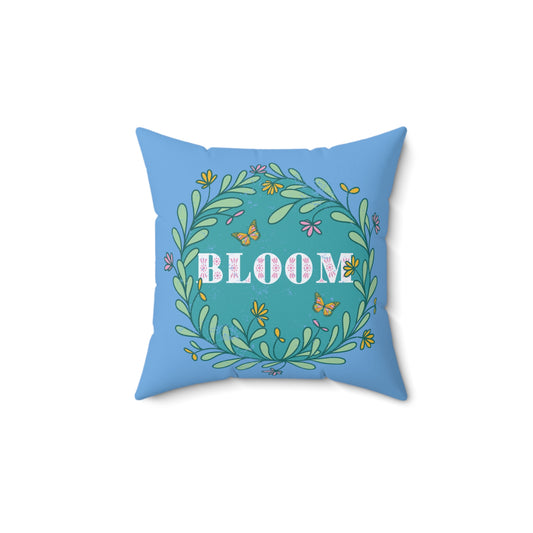 Blooming Floral Decorative Pillow, Spring Home Decor, Gift for Garden Lovers, Cozy Couch Accent, Bloom Art Pillow, Nature Inspired Cushion