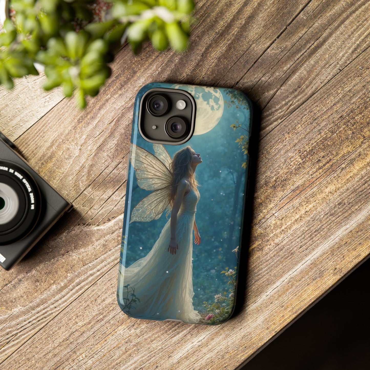 Fairy Moon Phone Case | Tough Cases for Nature Lovers, Fantasy Gift, Boho Phone Accessory, Ethereal Aesthetic, Magical Design