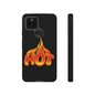 Stylish Phone Case, Hot Flames Design, Gift for Teens, Trendy Accessory, Protective Cover, Unique Phone Case
