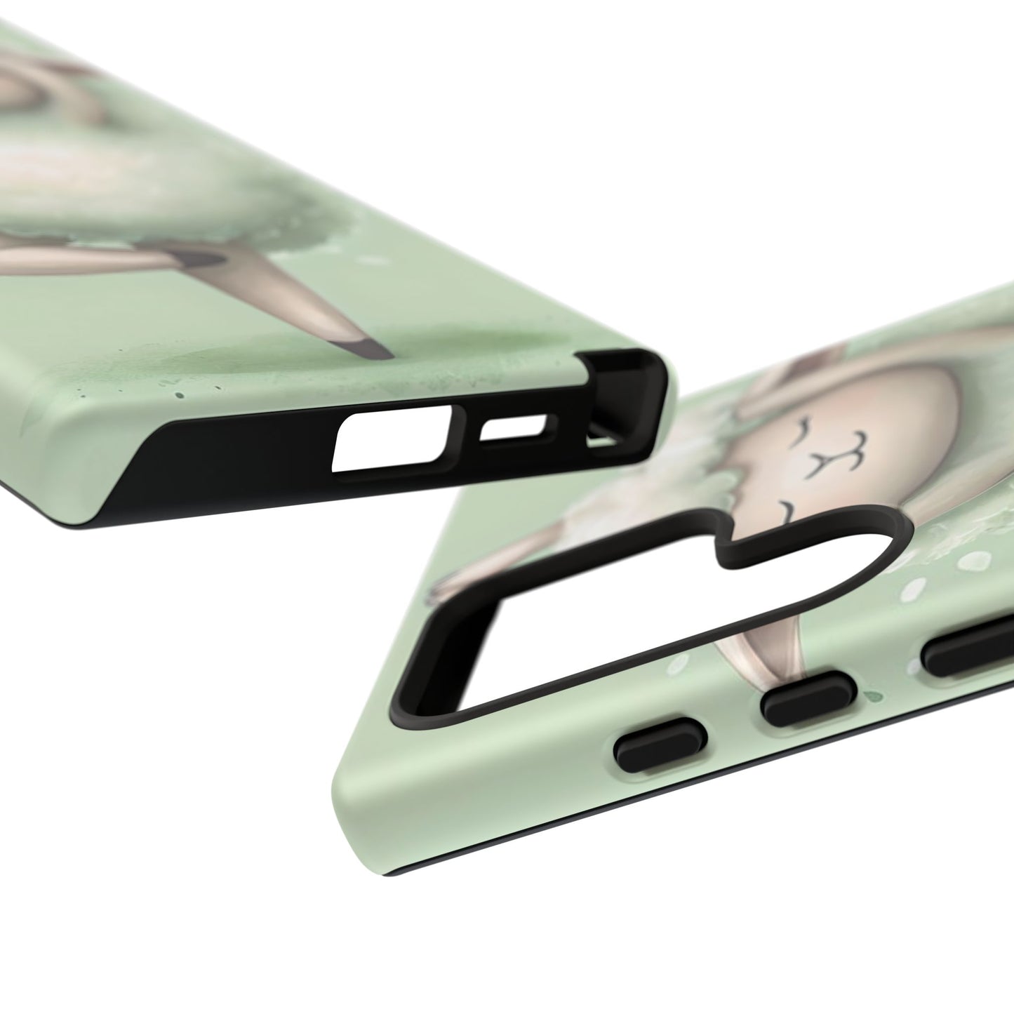Cute Yoga Sheep Phone Case — Pastel Lamb Ballerina Protective Cover