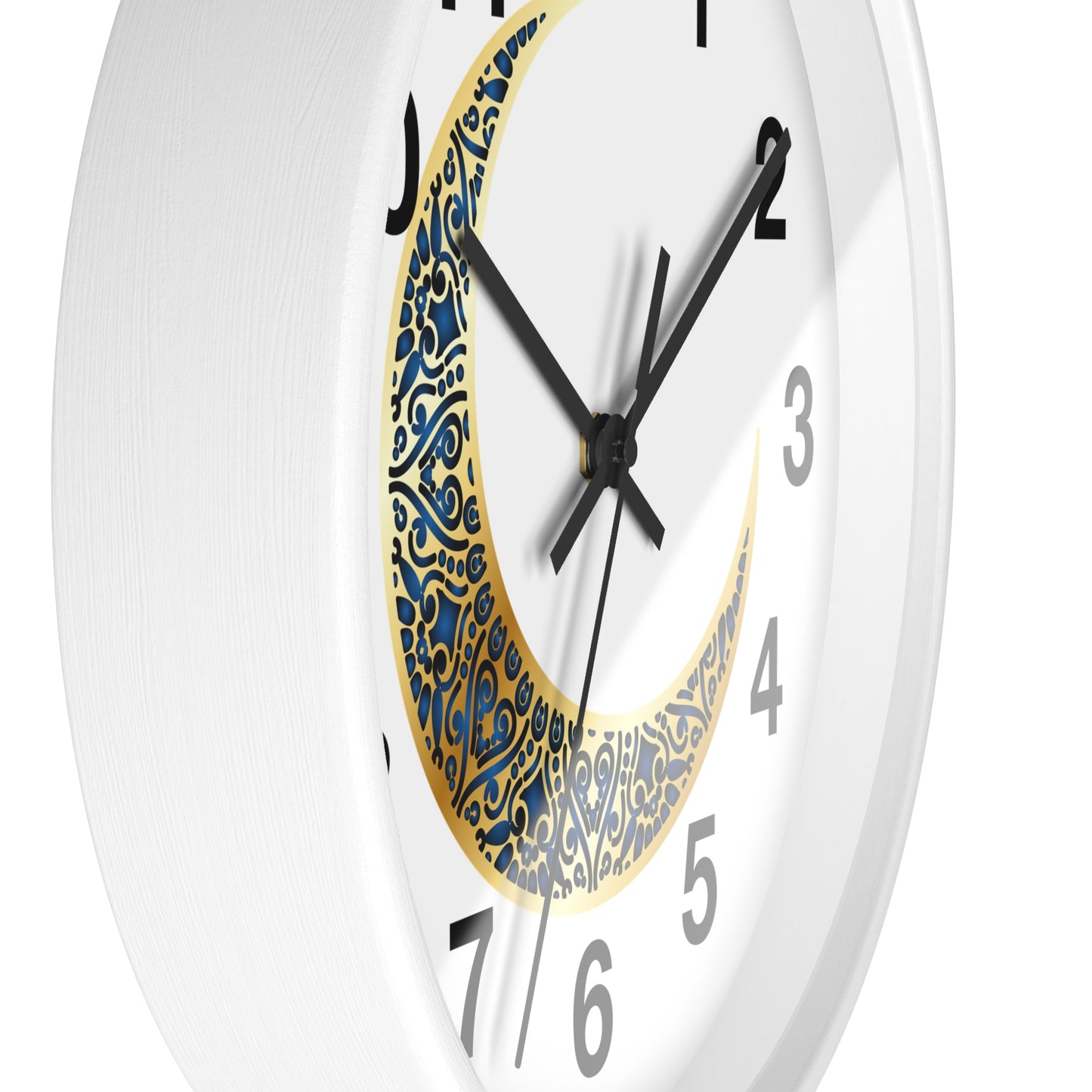 Elegant Boho Moon Phase Wall Clock, Decorative Home Clock, Unique Gift for Home Decor, Wellness, and Spiritual Spaces, Timepiece