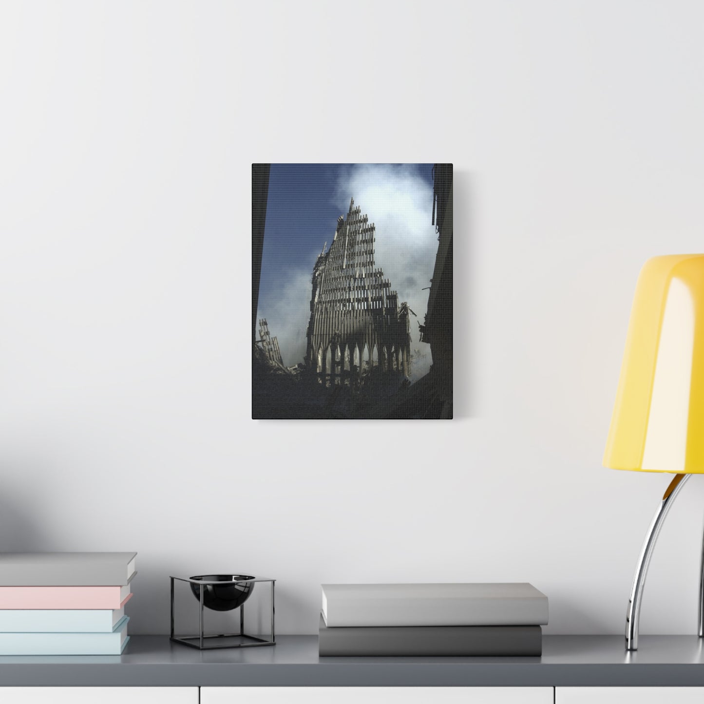 Matte Stretched Canvas - Ruined Cathedral Architectural Print