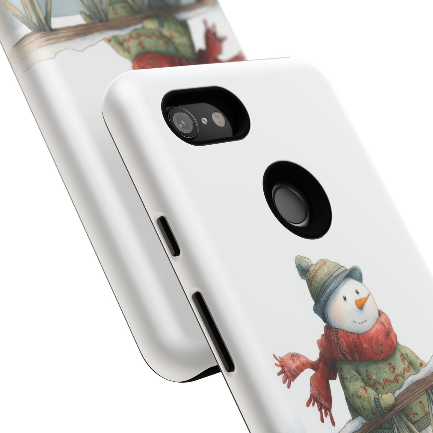 Snowman Phone Case – Winter Holiday Gift, Cute Snowman Design, Winter Accessories, Protective Phone Case, Unique Christmas Present