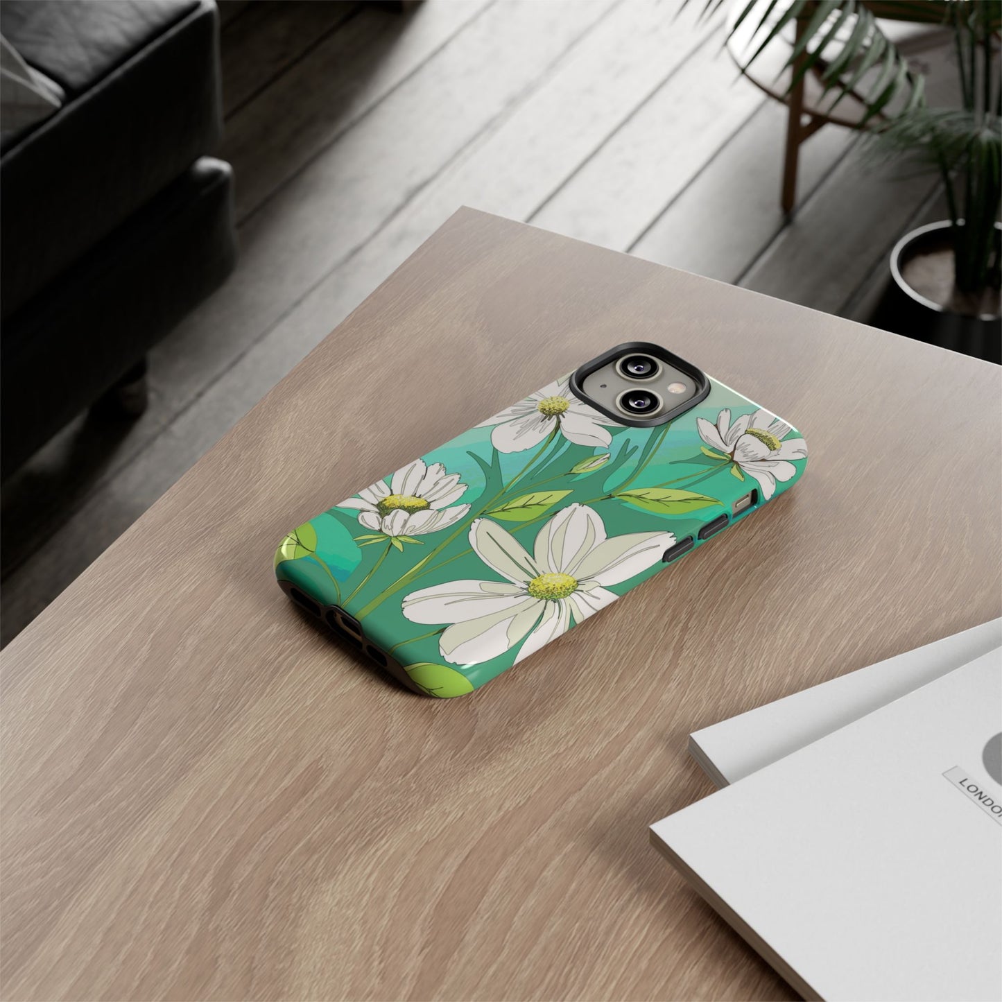 Floral Phone Case, Tough Cases, Flower Design, Nature Inspired, Eco-Friendly Cover, Unique Gift for Her, Spring Accessories