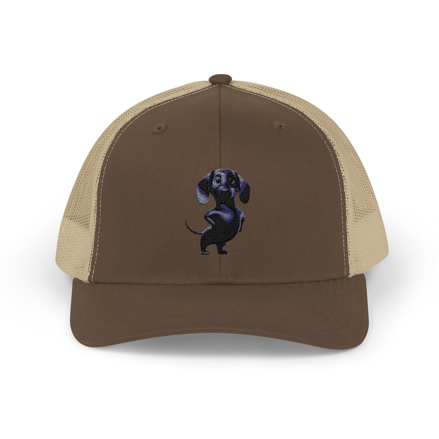 Dachshund Galaxy Trucker Cap – Embroidered Space Sausage Dog Snapback